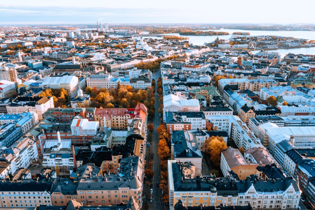 Aerial view of Helsinki. Photographer: Jussi Hellsten.